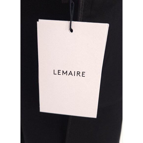 Lemaire Crombie Coat Size M Black Cotton Wool Blend Unisex NWT - Picture 12 of 16